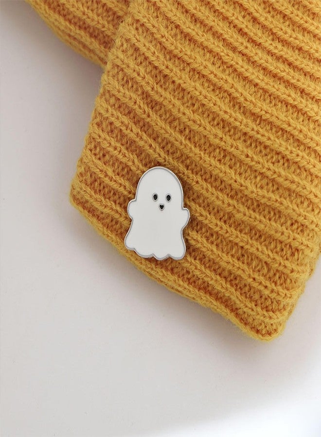 FORUBUS Super Cute Small White Ghost Brooch Pin - Spooky Halloween Decoration for Bag, Lapel, Costume-white - Image 5